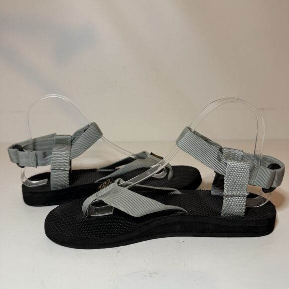 Teva Women's Size 8 Sandals Gray Original Outdoor Adventure Ankle Strap Thong - Picture 3 of 8